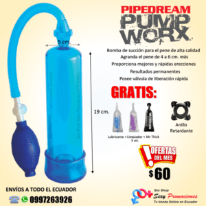 Bomba Agranda Pene Pipedream La Azul