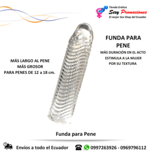 funda para pene con textura