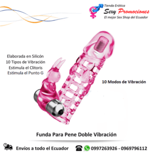 funda para pene doble vibracion 1