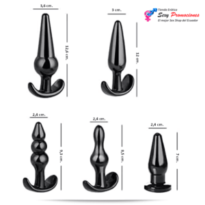 kit 5 plug anales medidas