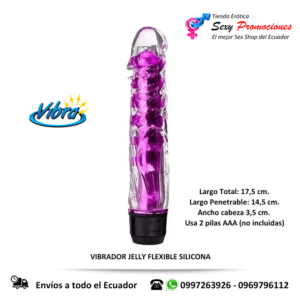 vibrador jelly flexible silicona