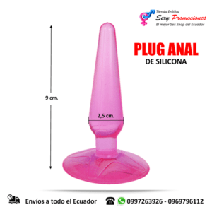 plug anal de silicona medidas