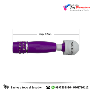 vibrador de silicona varita magica medidas