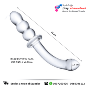 consolador vidrio anal vaginal atenea medidas