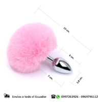 Plug de Acero Cola de Conejo SexyPromociones Tienda Sex Shop en Ecuador Plug de Acero Cola de Conejo SexyPromociones Tienda Sex Shop en Ecuador