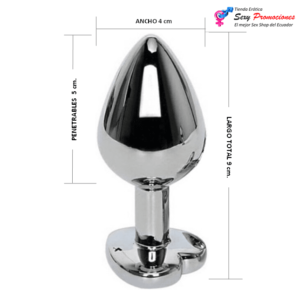 plug anal de acero grande medidas