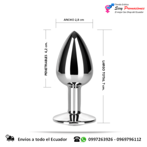 plug anal de acero pequeño medidas
