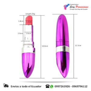 vibrador tipo labial medidas