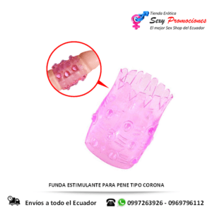 funda estimuladora tipo corona