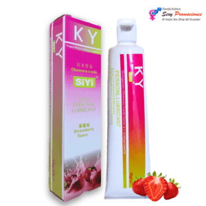nos muestra la presentación un Lubricante Sexual SiYi Fresa 50 ml