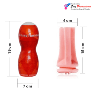 representa una vagina masturbadora passion cup color roja