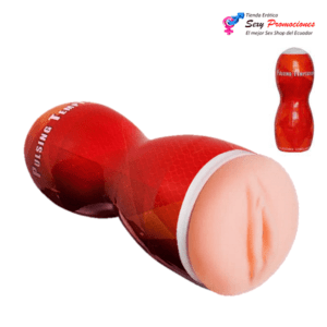describe una vagina passion cup en color rojo