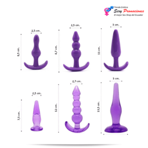 kit 6 plug anal dreems medidas