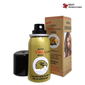 La imagen describe un spray retardante super viga dorado