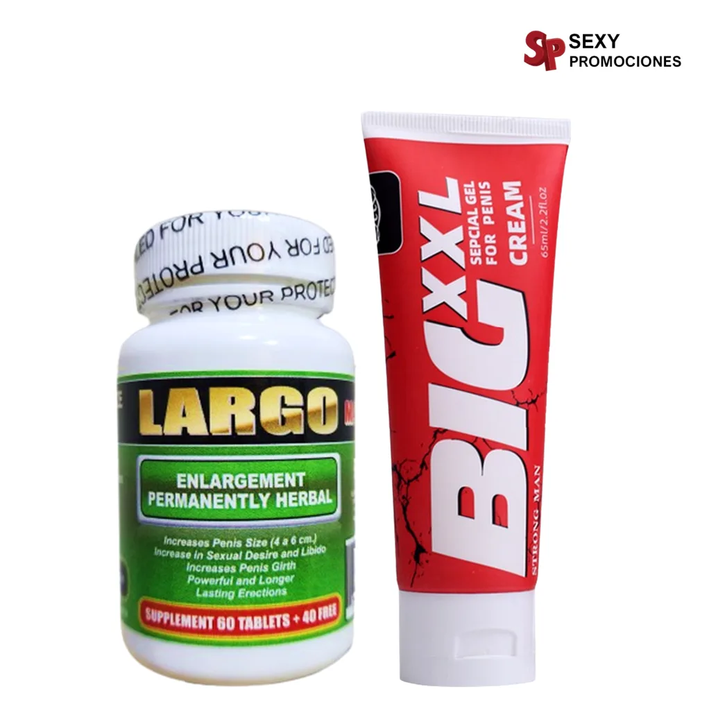 combo alargante lmd y crema big xxl