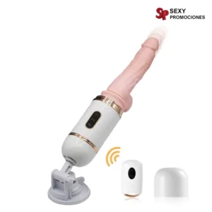 La imagen describe un vibrador sex machine cyclone
