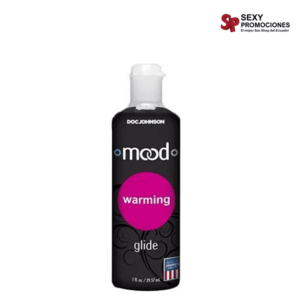La imagen describe un lubricante mood caliente