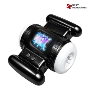 La imagen describe un masturbador para hombres Curtis recargable