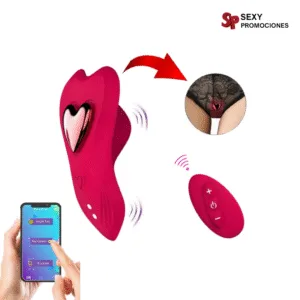 La imagen describe un vibrador de clítoris para bragas graham