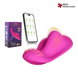 La imagen describe un vibrador para panty Tinker