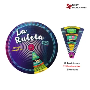 La imagen describe un juego erótico ruleta