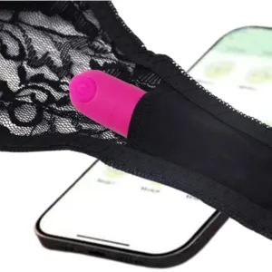 La imagen describe un vibrador con aplicacion app noria